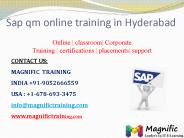 sap qm training