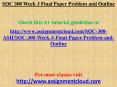 SOC 308 Week 3 Final Paper Problem and Outline PowerPoint PPT Presentation