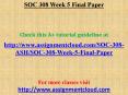 SOC 308 Week 5 Final Paper PowerPoint PPT Presentation