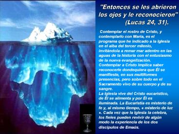 Contemplar el rostro de Cristo, y contemplarlo con Mar