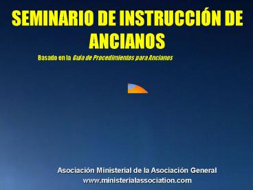 SEMINARIO DE INSTRUCCI