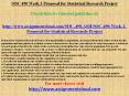SOC 490 Week 3 Proposal for Statistical Research Project PowerPoint PPT Presentation