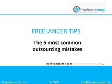 The 5 most common outsourcing mistakes