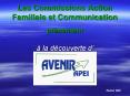 Les Commissions Action Familiale et Communication  pr PowerPoint PPT Presentation