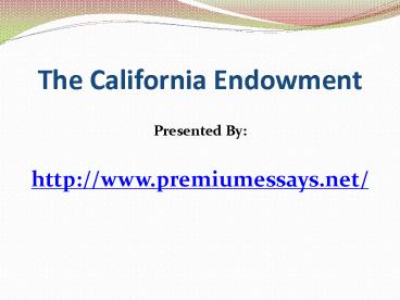 California Endowment