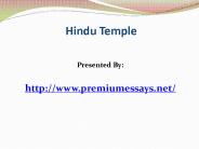 Hindu Temple