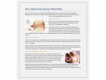 Infrared Sauna Malaysia