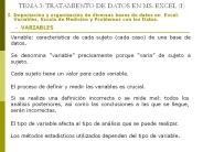 TEMA 3: TRATAMIENTO DE DATOS EN MS. EXCEL (I)
