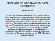 SISTEMAS DE INFORMACION PARA EJECUTIVOS