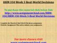 HRM 350 Week 5 Real-World Decisions PowerPoint PPT Presentation