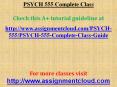PSYCH 555 Complete Class PowerPoint PPT Presentation