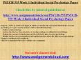 PSYCH 555 Week 1 Individual Social Psychology Paper PowerPoint PPT Presentation
