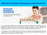 Damian Chiropractic in Lake Forest CA