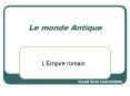 Le monde Antique PowerPoint PPT Presentation