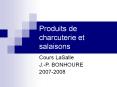 Produits de charcuterie et salaisons PowerPoint PPT Presentation