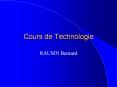 Cours de Technologie PowerPoint PPT Presentation