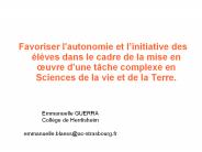 Favoriser l'autonomie et l