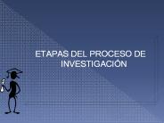ETAPAS DEL PROCESO DE INVESTIGACI