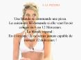 A LA PIZZERIA   Une blonde se commande une pizza. La cuisini PowerPoint PPT Presentation
