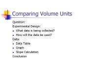 Comparing Volume Units