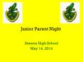 Junior Parent Night PowerPoint PPT Presentation