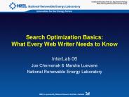 Search Optimization Basics: What Every Web Writer Needs to Know