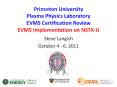 Princeton Plasma Physics Laboratory Earned Value Management System (EVMS) Overview PowerPoint PPT Presentation
