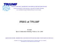 IRMIS at TRIUMF