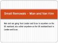 Man and Van Services in London and Essex PowerPoint PPT Presentation