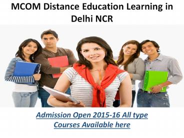 Mcom distance education learning in delhi ncr 9278888318