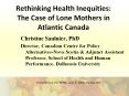 Rethinking Health Inequities: The Case of Lone Mothers in Atlantic Canada PowerPoint PPT Presentation