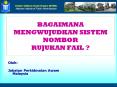 BAGAIMANA MENGWUJUDKAN SISTEM NOMBOR RUJUKAN FAIL ? PowerPoint PPT Presentation