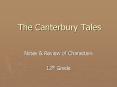 The Canterbury Tales PowerPoint PPT Presentation
