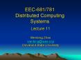 EEC-681/781 Distributed Computing Systems PowerPoint PPT Presentation