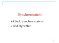 Synchronization PowerPoint PPT Presentation