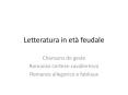 Letteratura in et PowerPoint PPT Presentation