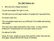 The 1867 Reform Act