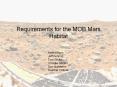 Requirements for the MOB Mars Habitat PowerPoint PPT Presentation