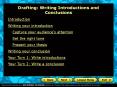 Drafting: Writing Introductions and Conclusions PowerPoint PPT Presentation