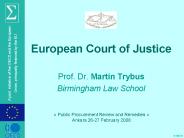 European Court of Justice