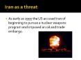 Iran as a threat PowerPoint PPT Presentation