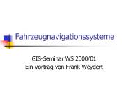 Fahrzeugnavigationssysteme