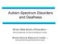 Autism%20Spectrum%20Disorders%20and%20Deafness PowerPoint PPT Presentation