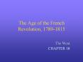 The Age of the French Revolution, 1789-1815 PowerPoint PPT Presentation