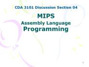 MIPS Assembly Language Programming