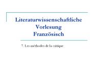 Literaturwissenschaftliche Vorlesung Franz