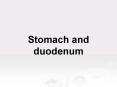 Stomach and duodenum PowerPoint PPT Presentation
