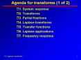 Agenda for transforms (1 of 2) PowerPoint PPT Presentation