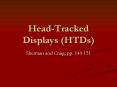 Head-Tracked Displays (HTDs) PowerPoint PPT Presentation