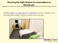 CHOOSING THE RIGHT STUDENT ACCOMMODATION IN MANCHESTER PowerPoint PPT Presentation